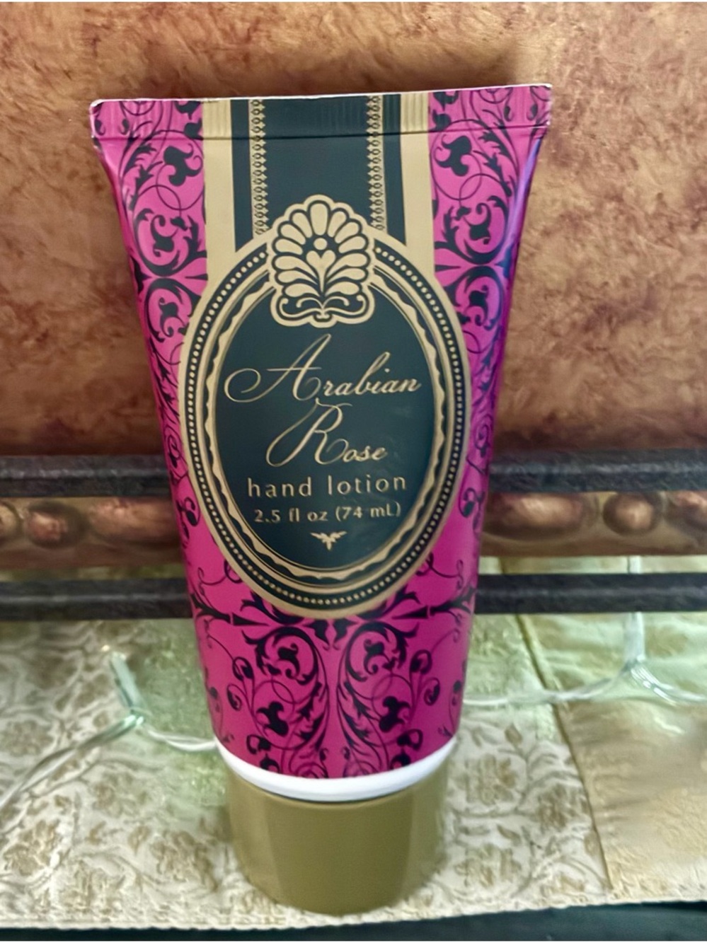 Pier 1 Arabian Rose Hand Lotion — Pink & Gold